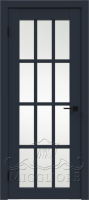 Дверь со стеклом DAKOTA 12 V TEMNO-SINIY SOFT