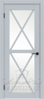 Дверь со стеклом DAKOTA 10 V LIGHT GREY