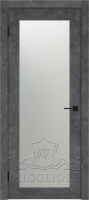 Дверь со стеклом DAKOTA 15 V LOFT GRAFITE