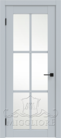 Дверь со стеклом DAKOTA 8 V LIGHT GREY