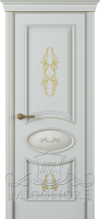 Крашеная дверь эмаль FLEURANS PALE ROYAL ML063 V-A GRIGIO PATINATO ORO