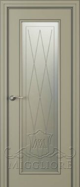 Дверь со стеклом FLEURANS MONE MLCH080 V-R RAL 7003