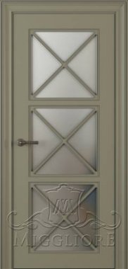 Крашеная дверь эмаль FLEURANS SHATO MLN044 V RAL 6013