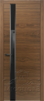 Дверь в квартиру FLEURANS SKANDI MLSH021 V-NERO FACET Шпон американского ореха нетонированный