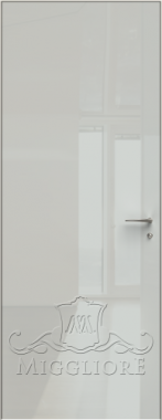 Дверь в квартиру GLOSS 10 G Глянец, GRIGIO 7035, алюминиевый  короб