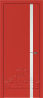 Дверь со стеклом LINEA RETTA MRD011 V Красная азалия