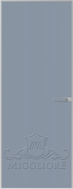 Деревянные двери LINEA RETTA MRDA018 G с алюминиевой кромкой Насыщенно - синий
