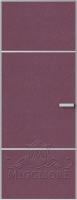 Деревянные двери LINEA RETTA MRDA0184 G с алюминиевой кромкой Пурпурная роза