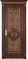 Деревянные двери MONTE NAPOLEONE 103 G Американский орех тонированный филенка-корень ясеня PATINATO ORO