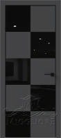 QUADRO 10.23 V-лакобель черный алюминиевая кромка черная GRAFITE NUBUK