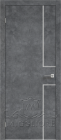 Деревянные двери QUADRO 7 G алюминиевый молдинг LOFT GRAFITE