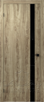 Деревянные двери QUADRO 9.05 V-лакобель черный DUB MELFORD