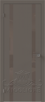 Деревянные двери QUADRO 9.15 V-лакобель коричневый SOFT SMOKI