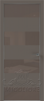 QUADRO 9.18 алюминиевая кромка Графит V-лакобель коричневый SOFT SMOKI