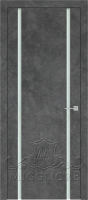 Дверь со стеклом TRIPLEX 13  V-TRIPLEX-BIANCO LOFT GRAFITE