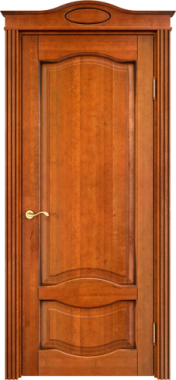 Белорусская дверь Модель ОЛ 33 ДГ Медовый с патиной Орех