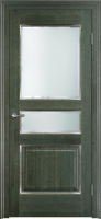 Белорусская дверь Модель ОЛ 5 ДО Зеленый патина Серебро