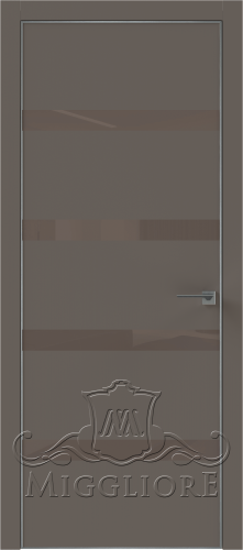QUADRO 9.16 алюминиевая кромка Графит V-лакобель коричневый SOFT SMOKI