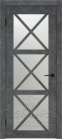 Дверь со стеклом DAKOTA 1 V LOFT GRAFITE