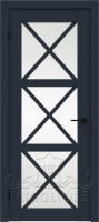 Дверь со стеклом DAKOTA 1 V TEMNO-SINIY SOFT