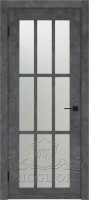 Дверь со стеклом DAKOTA 11 V LOFT GRAFITE