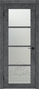 Дверь со стеклом DAKOTA 14 V LOFT GRAFITE