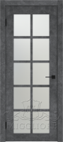 Дверь со стеклом DAKOTA 2 V LOFT GRAFITE