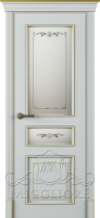 Крашеная дверь эмаль FLEURANS PALE ROYAL ML054 V-S-2 GRIGIO PATINATO ORO