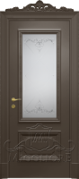 Дверь со стеклом FLEURANS PALE ROYAL ML070 V-N RAL 8014