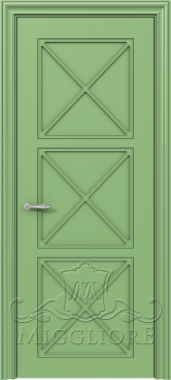 Крашеная дверь эмаль FLEURANS SHATO MLN042 G RAL 6021