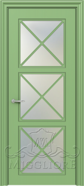 Крашеная дверь эмаль FLEURANS SHATO MLN044 V RAL 6021