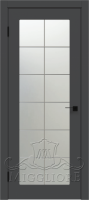 Дверь со стеклом FLORIAN 1 V-1 GRAFITE NUBUK