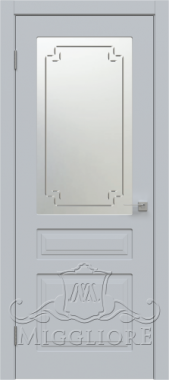 Дверь со стеклом FLORIAN 7 V-11 LIGHT GREY