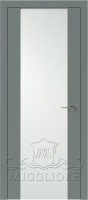 Дверь со стеклом LINEA RETTA MRD012 V Серое небо