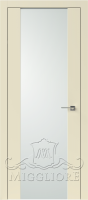 Дверь со стеклом LINEA RETTA MRD012 V Ваниль суперматовый