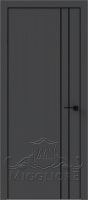 QUADRO 10.26 G чёрный алюминиевый молдинг+чёрная алюминиевая кромка GRAFITE NUBUK