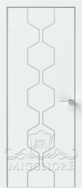 Деревянные двери QUADRO 10.27 G алюминиевый молдинг + алюминиевая кромка SILK ICE