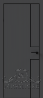 QUADRO 7 G чёрный алюминиевый молдинг+чёрная алюминиевая кромка GRAFITE NUBUK