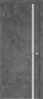 Глухая дверь QUADRO 9.04 G алюминиевый декор LOFT GRAFITE