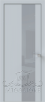 Деревянные двери QUADRO 9.09 алюминиевая кромка V-лакобель серый LIGHT GREY