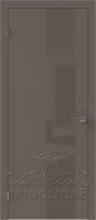 Дверь со стеклом QUADRO 9.09 V-лакобель коричневый SOFT SMOKI