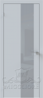 Дверь со стеклом QUADRO 9.09 V-лакобель серый LIGHT GREY