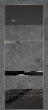 QUADRO 9.14 алюминиевая кромка Графит V-зеркало Графит LOFT GRAFITE