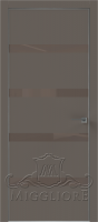 QUADRO 9.16 алюминиевая кромка Графит V-лакобель коричневый SOFT SMOKI