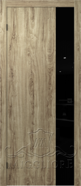 Деревянные двери QUADRO 9.20 V-лакобель черный DUB MELFORD
