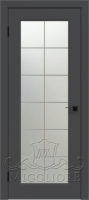Дверь со стеклом RIALTO 1 V-1 GRAFITE NUBUK