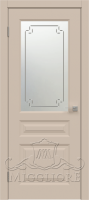 Дверь со стеклом RIALTO 7 V-11 CACAO NUBUK