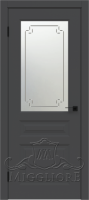 Дверь со стеклом RIALTO 7 V-11 GRAFITE NUBUK