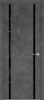 Дверь со стеклом TRIPLEX 13 V-TRIPLEX-NERO LOFT GRAFITE