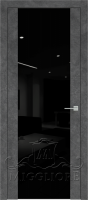 Дверь со стеклом TRIPLEX 14   V-TRIPLEX-NERO LOFT GRAFITE
